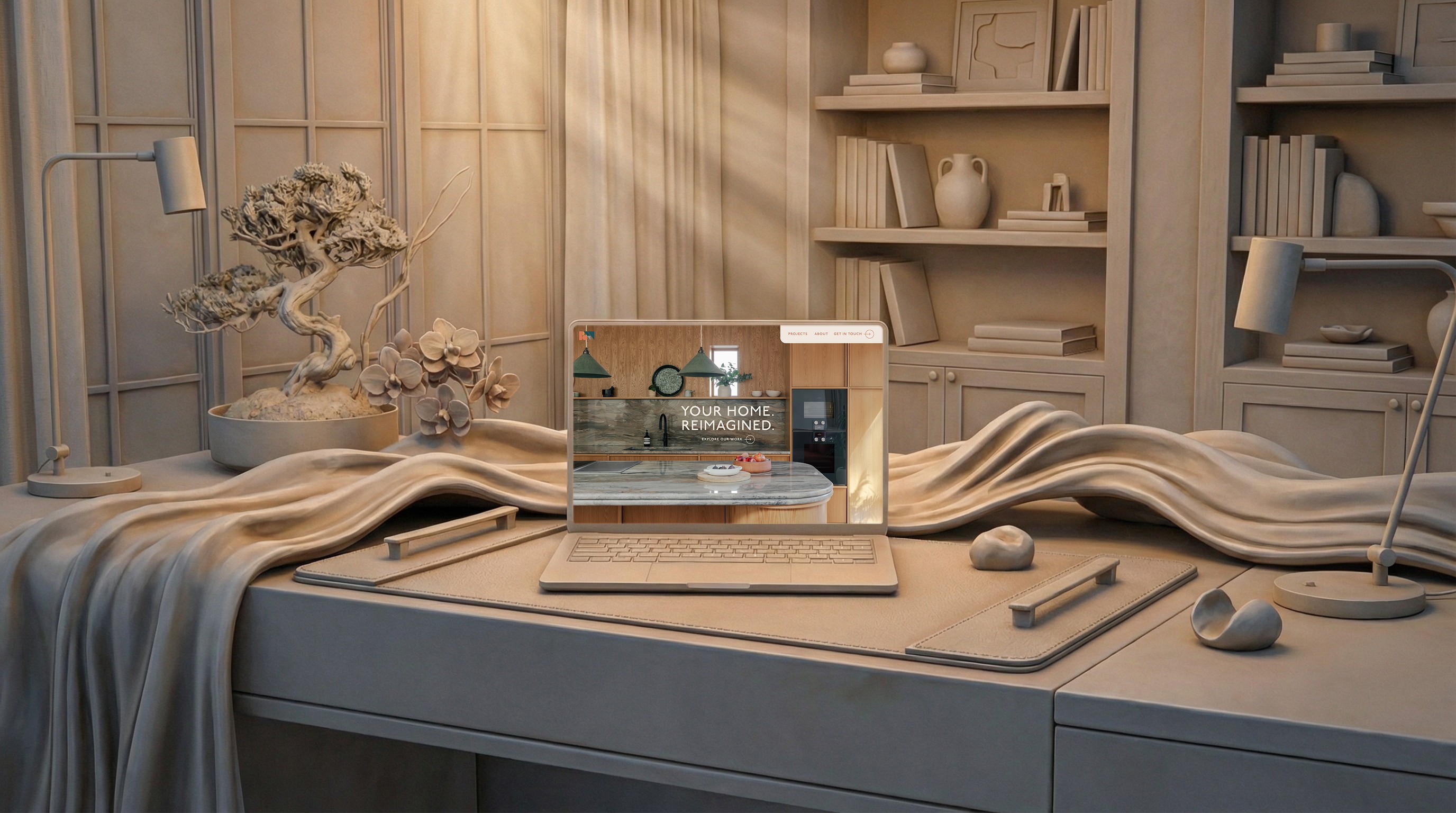 Good Launch case study for Benjamin Wilkes: A bespoke Webflow website design featuring vibrant branding, editorial-style typography, and a dynamic hero gallery for a London architecture studio.